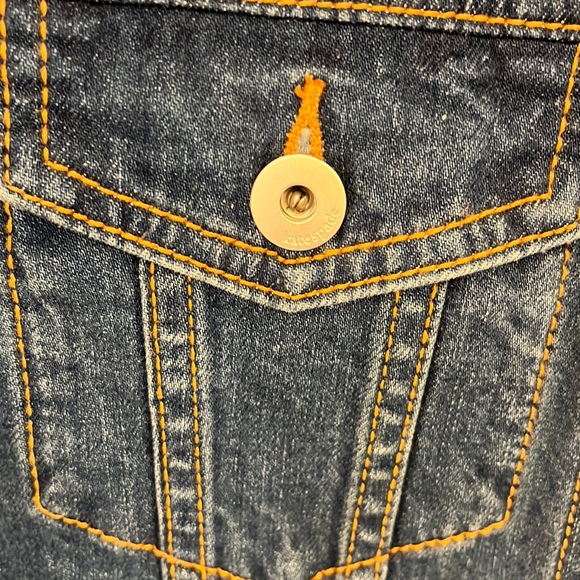 NWT Kate Spade trucker style denim jean jacket in indigo blue. - Picture 3 of 7